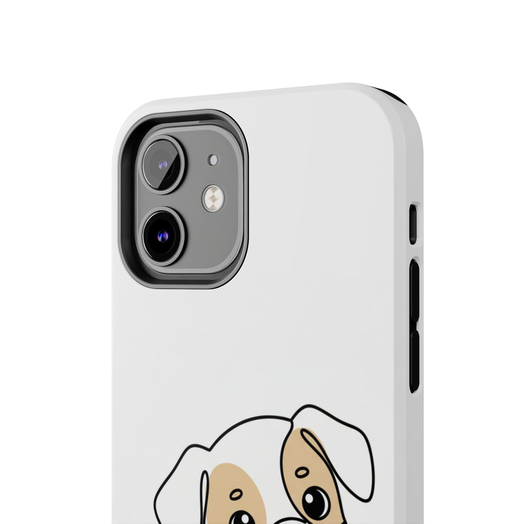 Cute Puppy Tough Phone Case – Cartoon Dog Protective Phone Cover