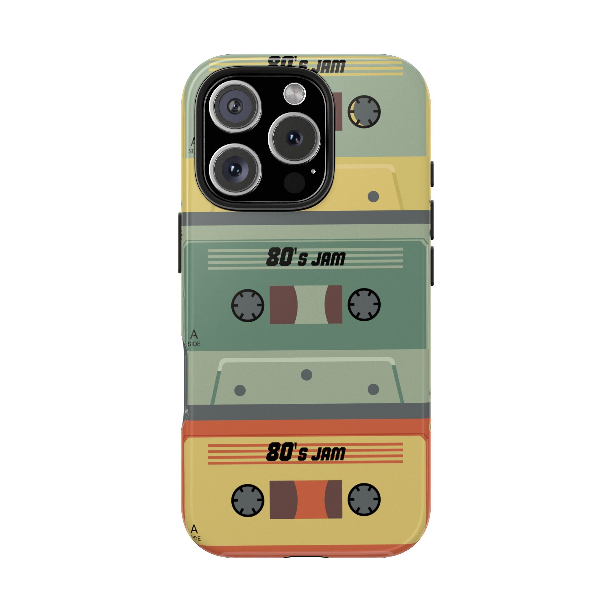 Retro 80s Cassette Tough Phone Case — "80's Jam" Vintage Tape Design