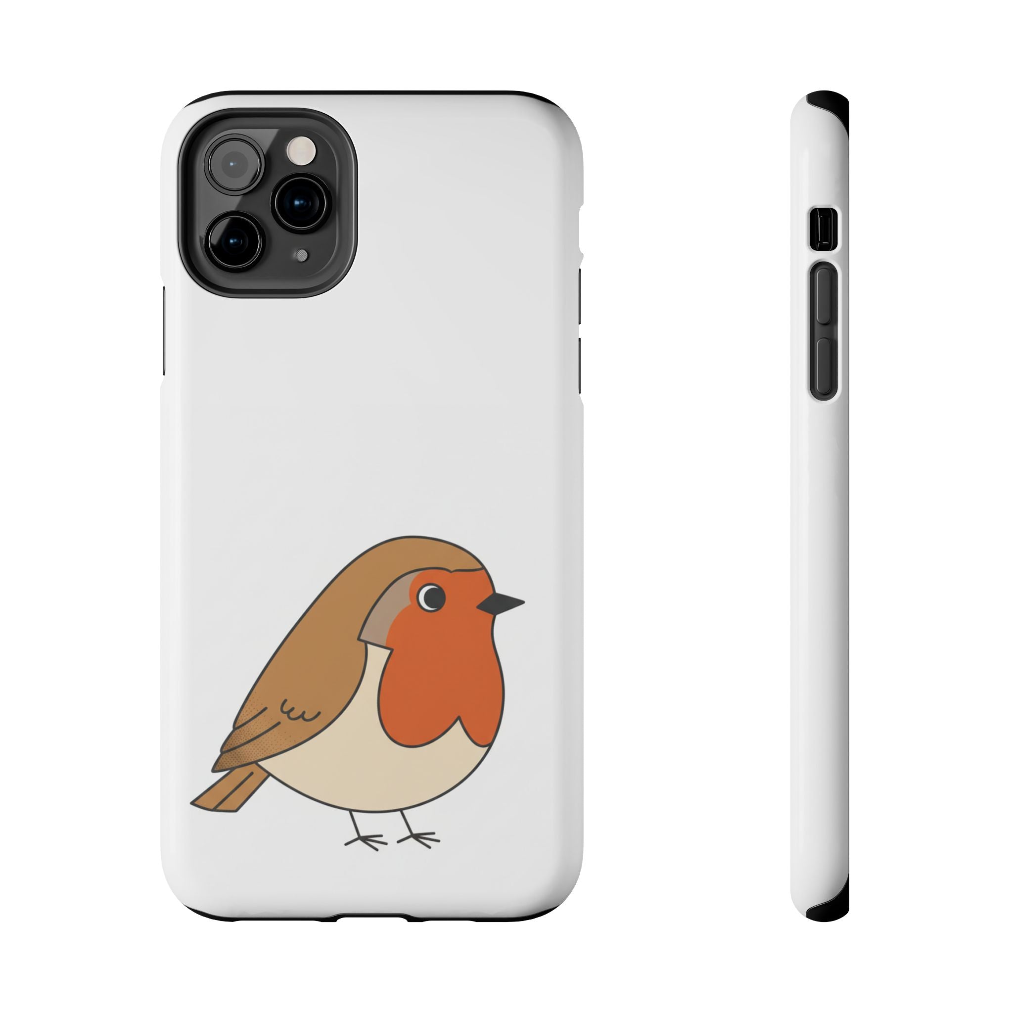 Cute Robin Tough Phone Case — Protective Bird iPhone Case