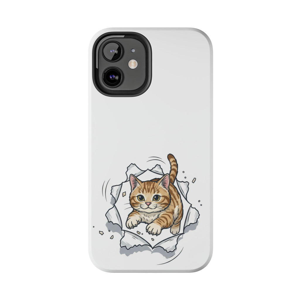 Playful Orange Tabby Cat Phone Case | Tough Phone Case, Protective Cute Kitty