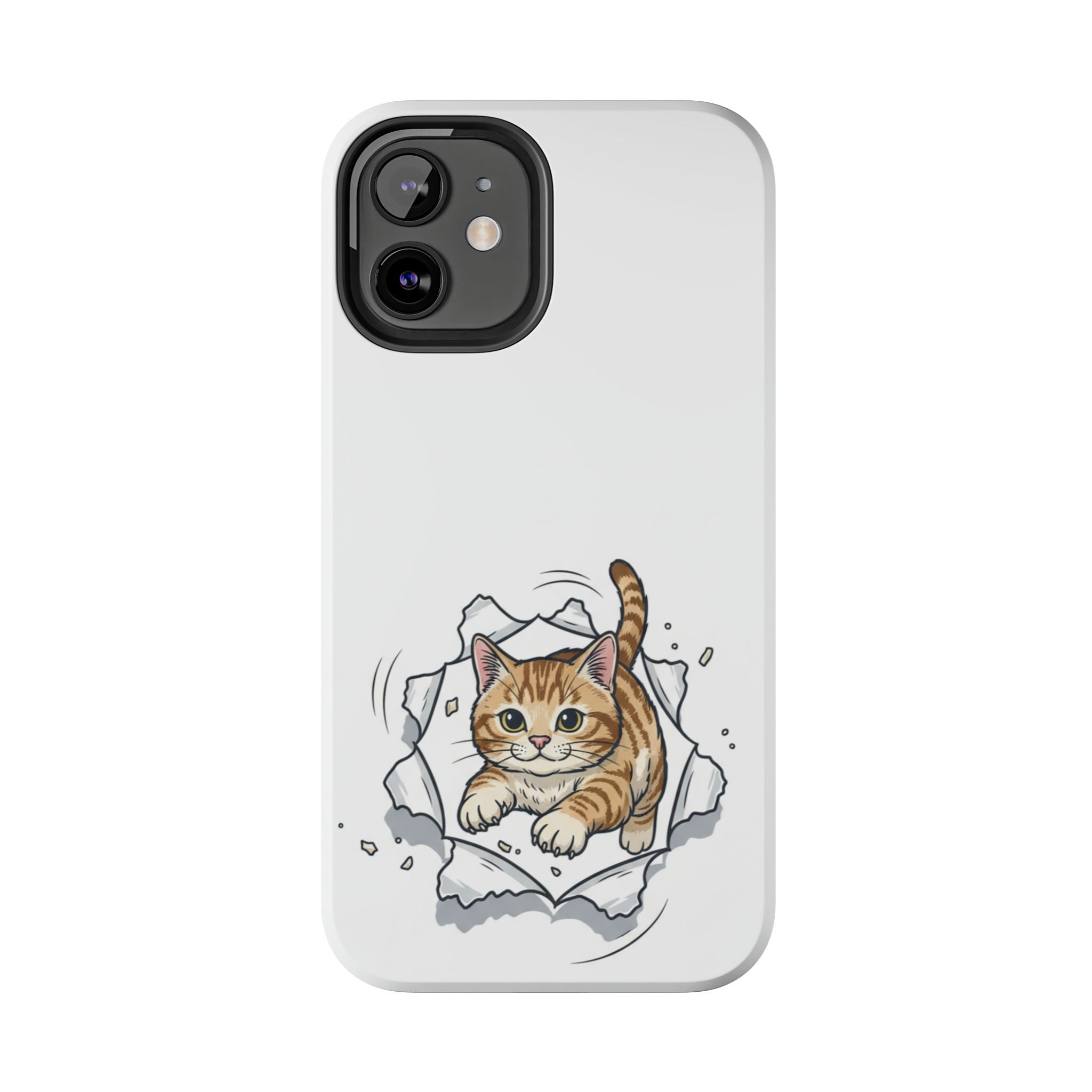 Playful Orange Tabby Cat Phone Case | Tough Phone Case, Protective Cute Kitty