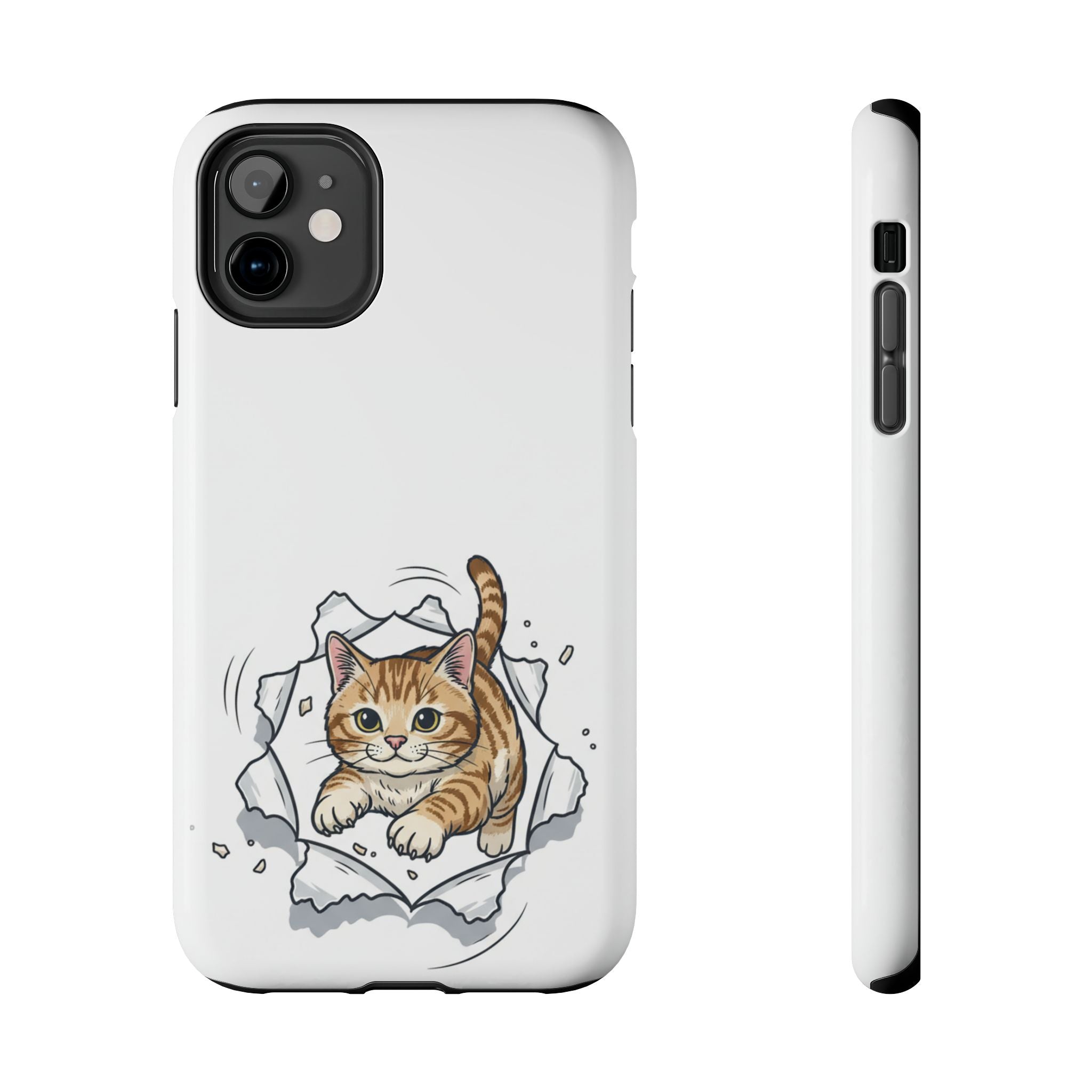 Playful Orange Tabby Cat Phone Case | Tough Phone Case, Protective Cute Kitty