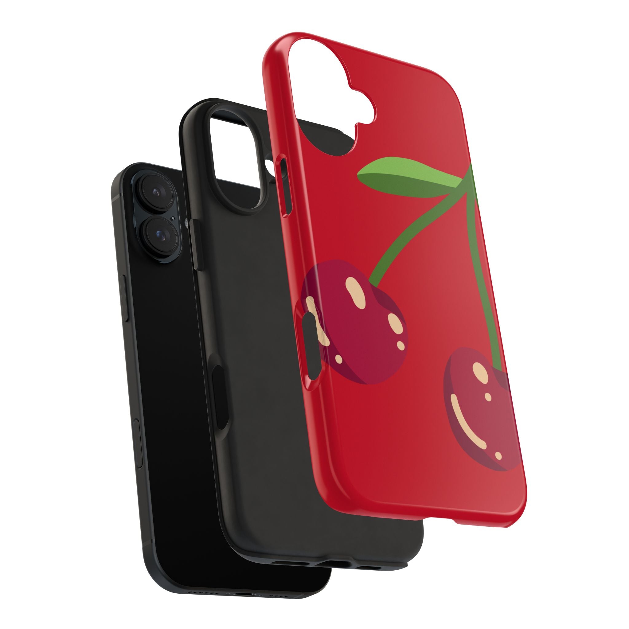 Cherry Red Tough Phone Case — Cute Retro Fruit iPhone Case