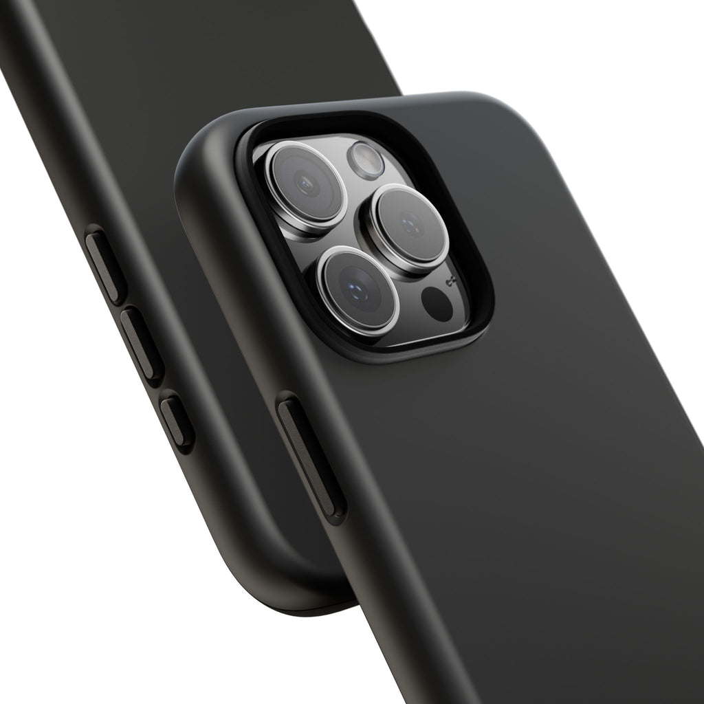 Phone Case - "Progress Over Perfection" Glossy Black Protective Cover