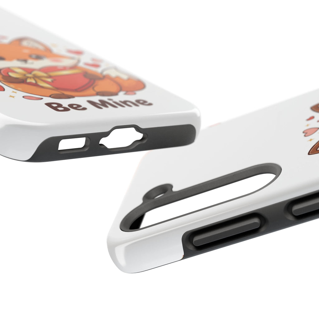 Phone Case — Cute Valentine Fox 'Be Mine' Protective Tough Case