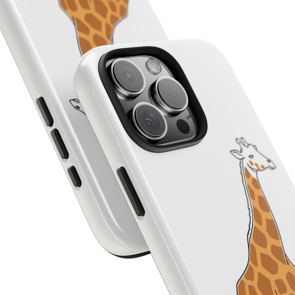 Giraffe Tough Phone Case — Cute Safari Animal Protective Cover