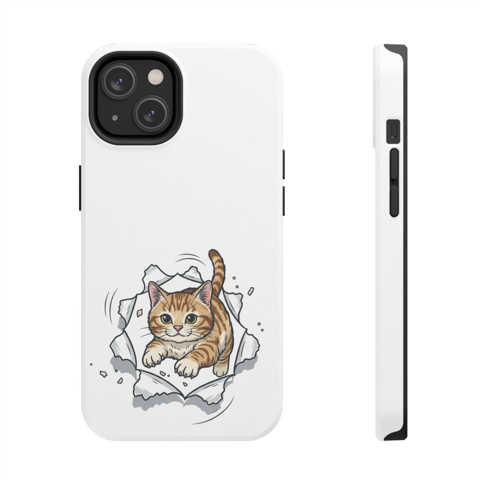 Playful Orange Tabby Cat Phone Case | Tough Phone Case, Protective Cute Kitty