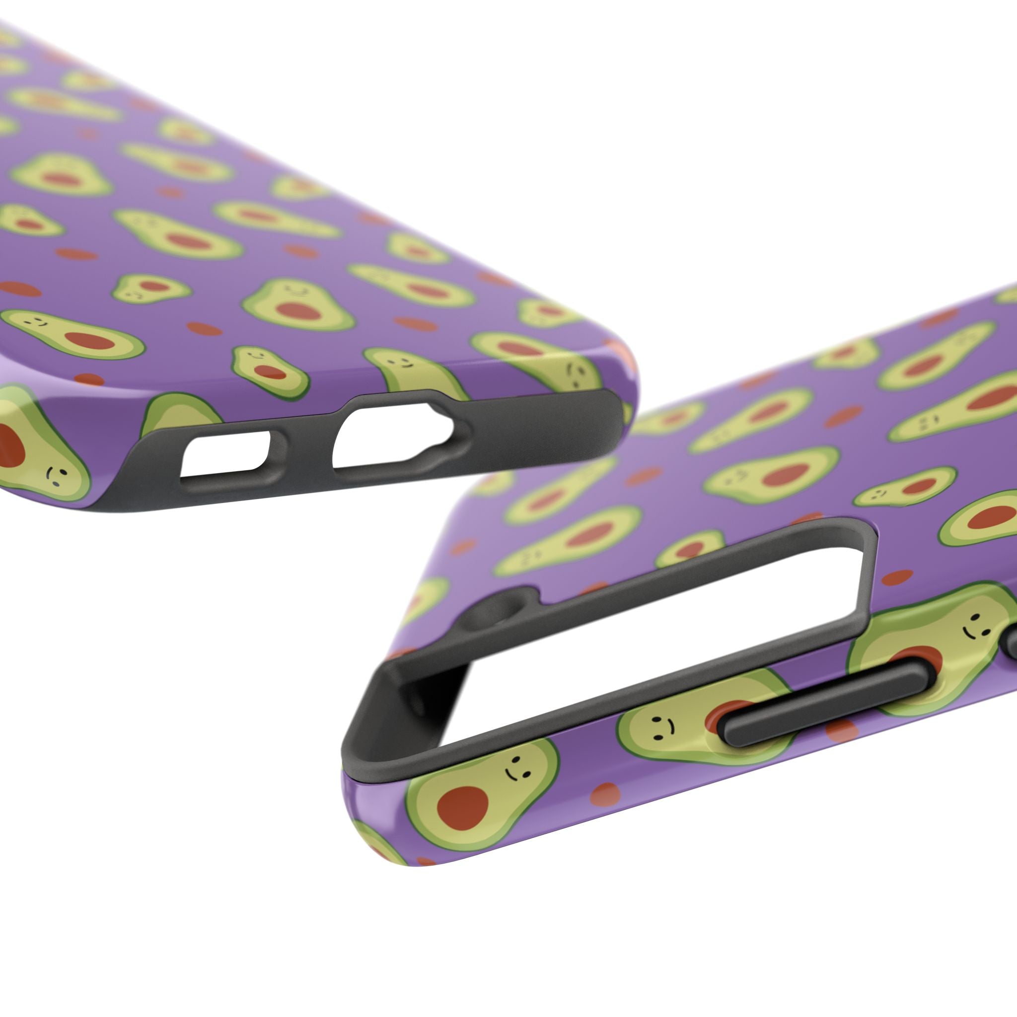 Avocado Pattern Tough Phone Case — Cute Purple Avocado Phone Cover
