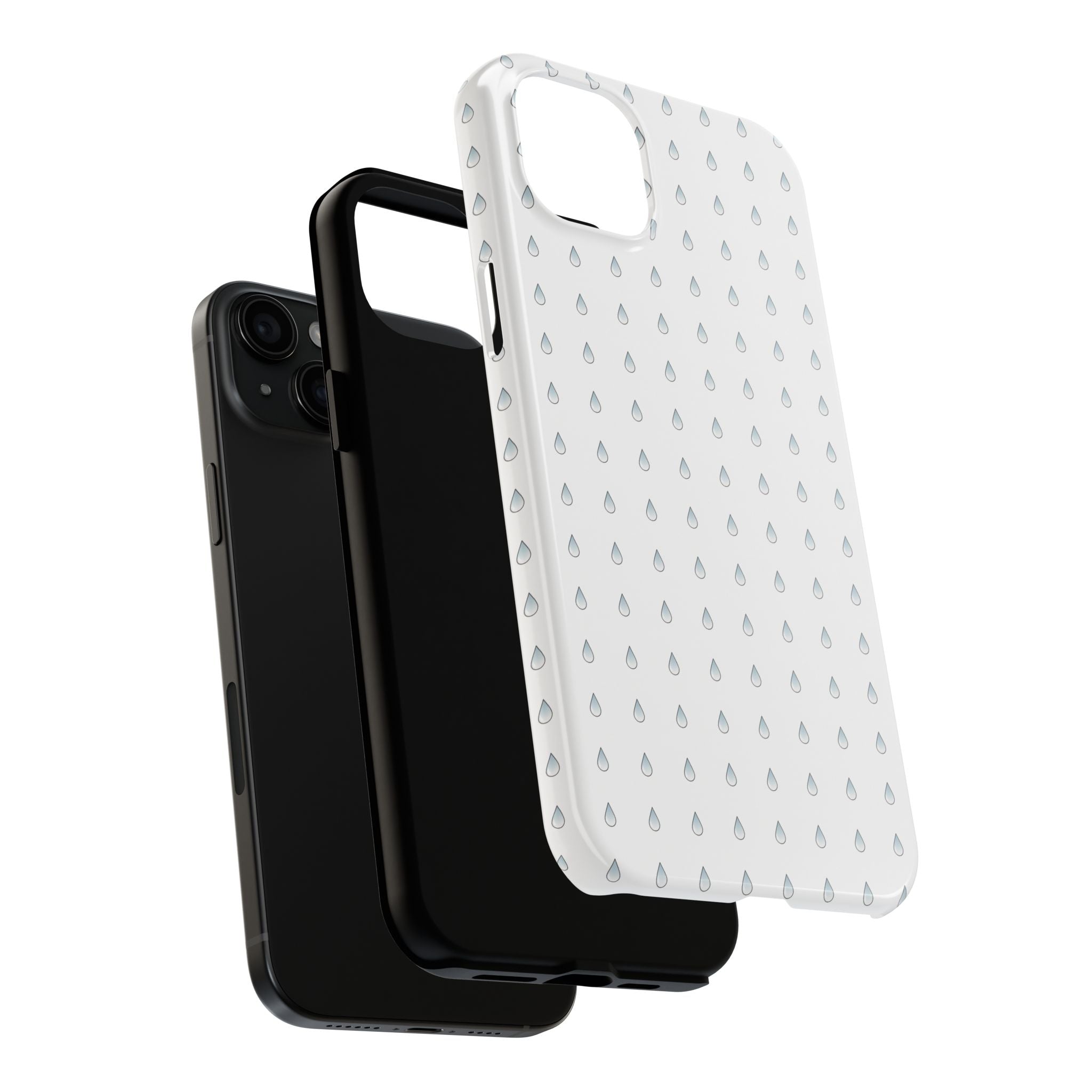 Tough Phone Case — Minimal Raindrop Protective Cover