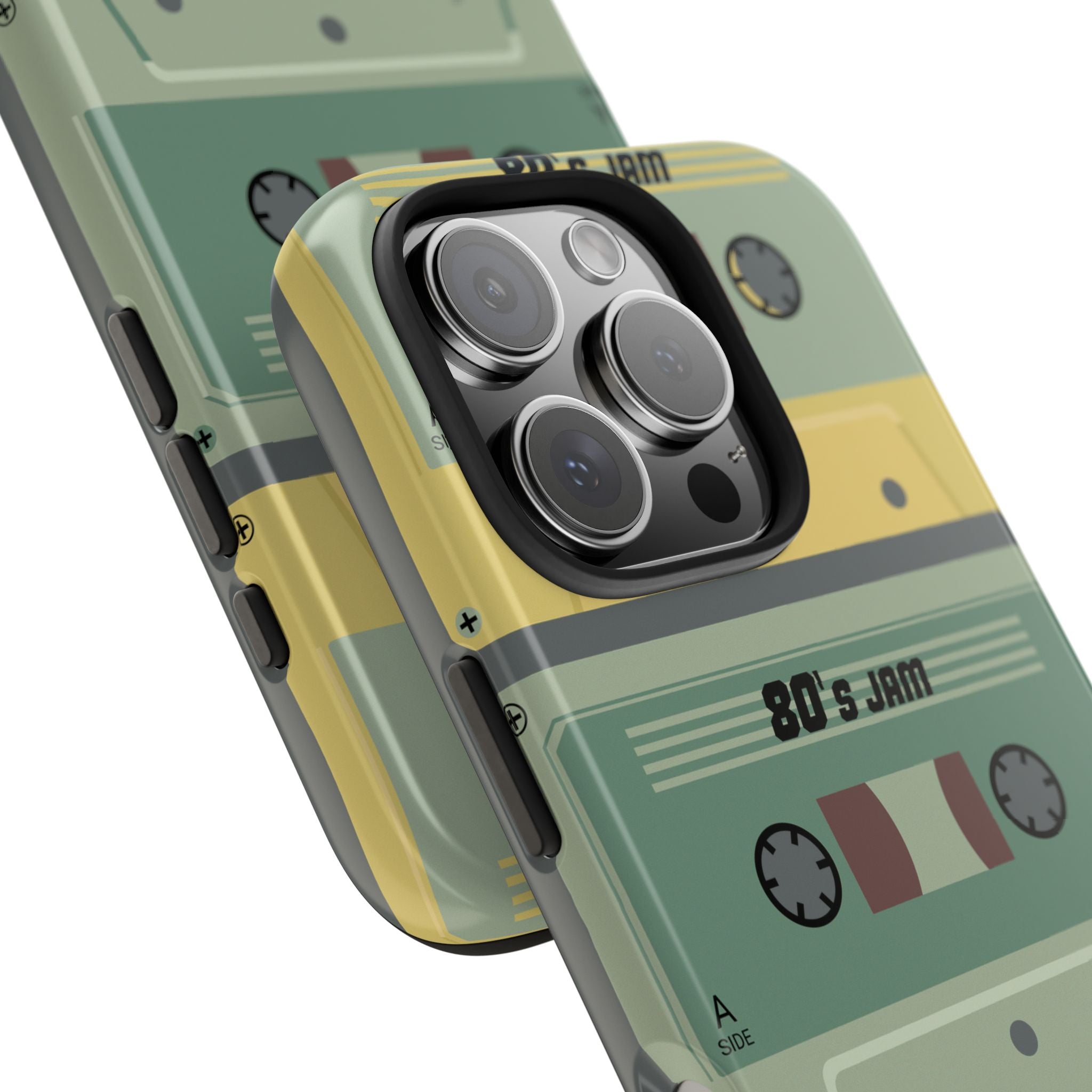 Retro 80s Cassette Tough Phone Case — "80's Jam" Vintage Tape Design
