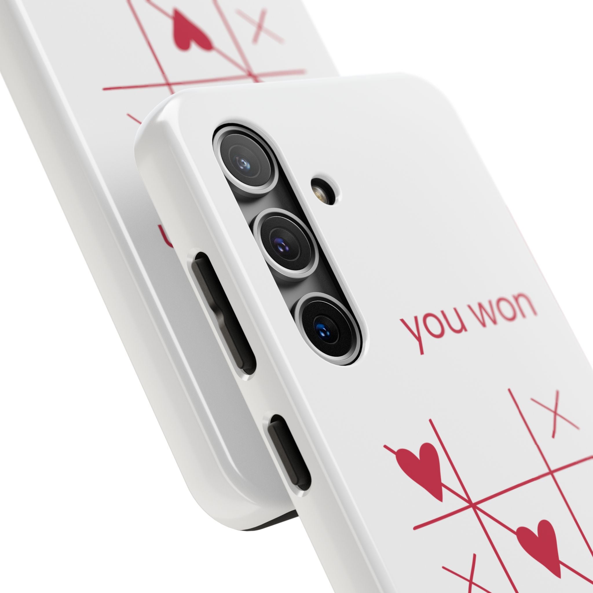 Tough Phone Case — "You Won My Heart" Tic-Tac-Toe Valentine Phone Cover