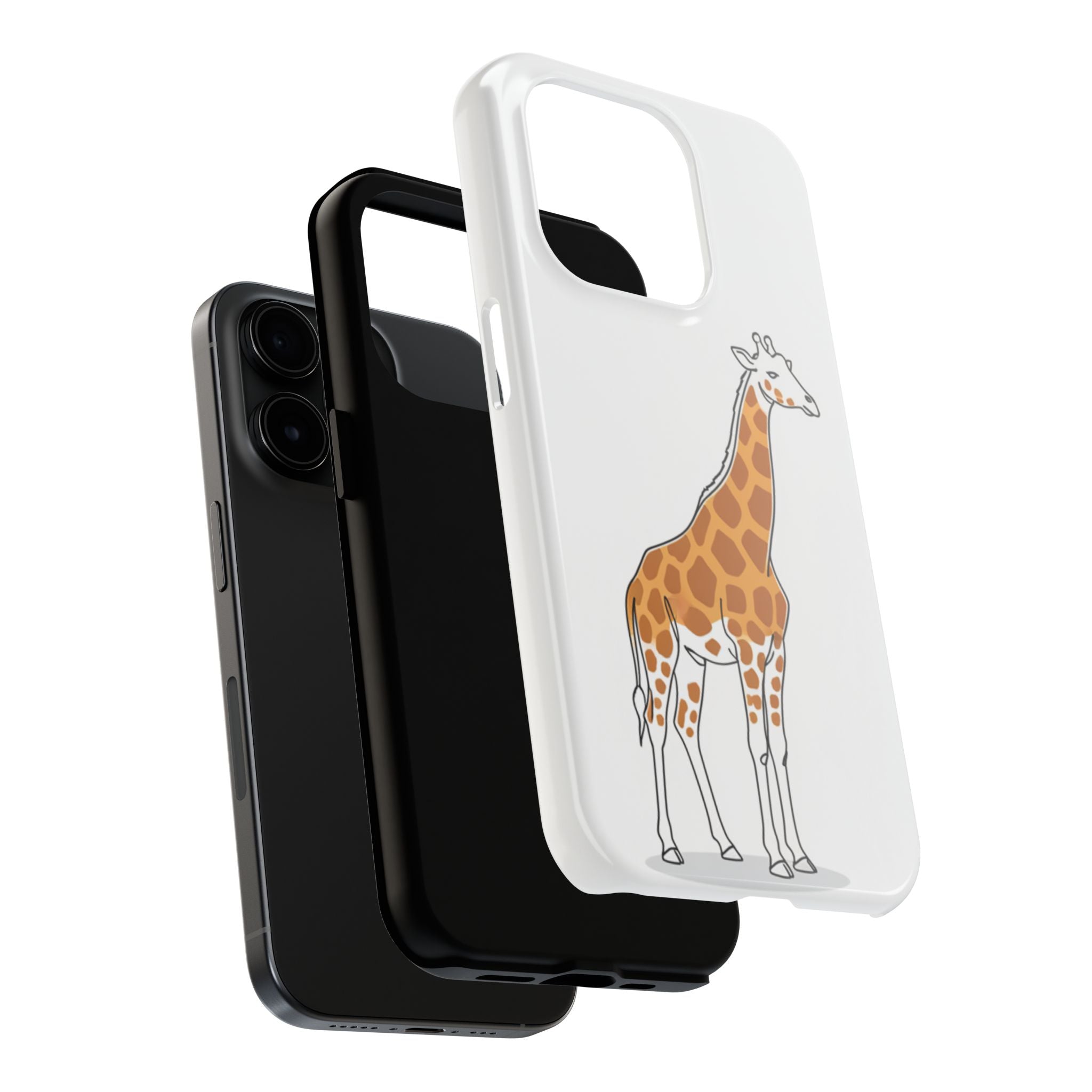 Giraffe Tough Phone Case — Cute Safari Animal Protective Cover