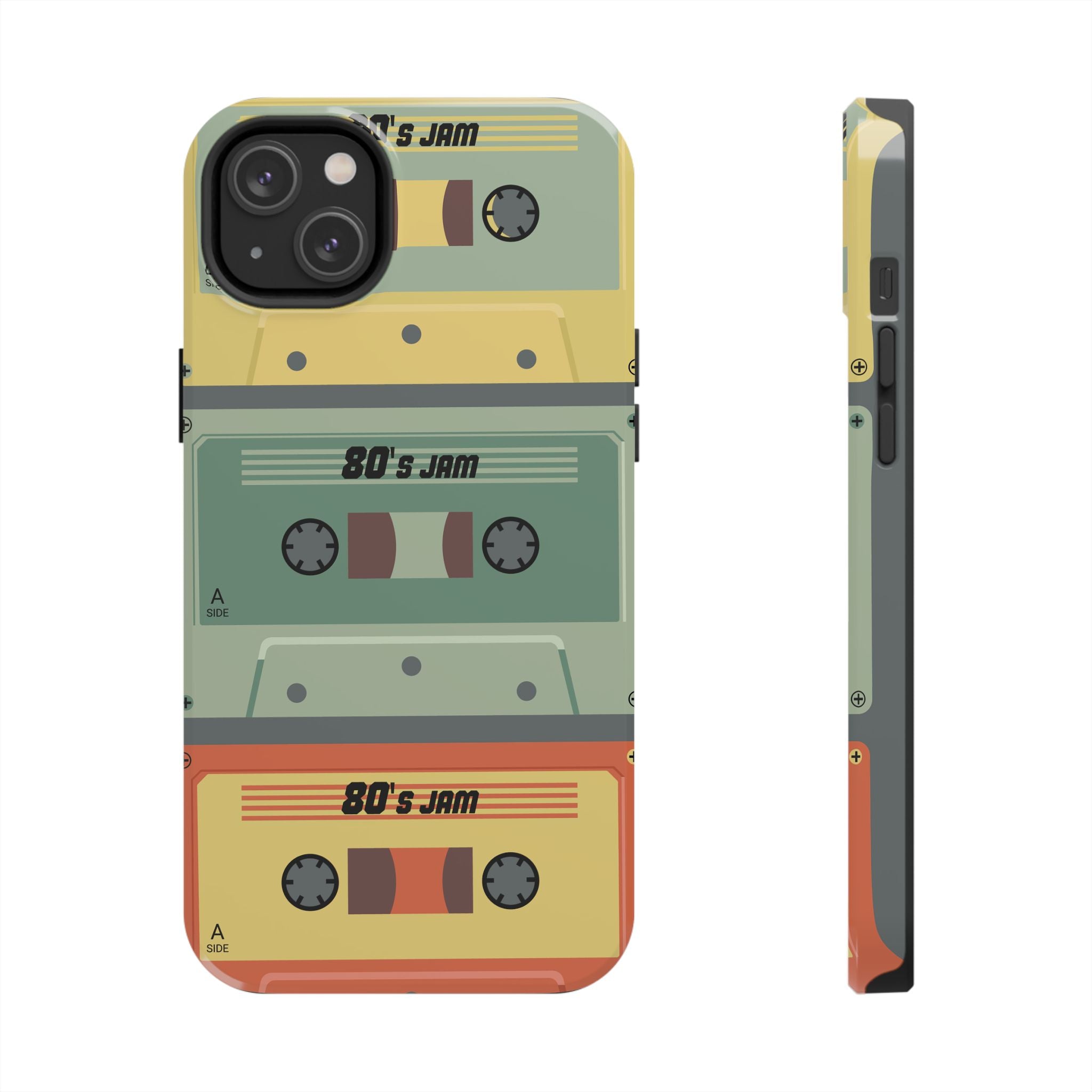 Retro 80s Cassette Tough Phone Case — "80's Jam" Vintage Tape Design