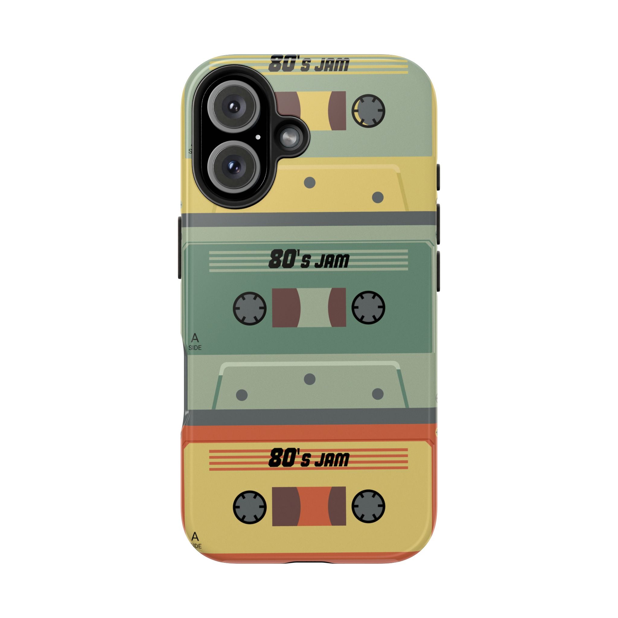 Retro 80s Cassette Tough Phone Case — "80's Jam" Vintage Tape Design