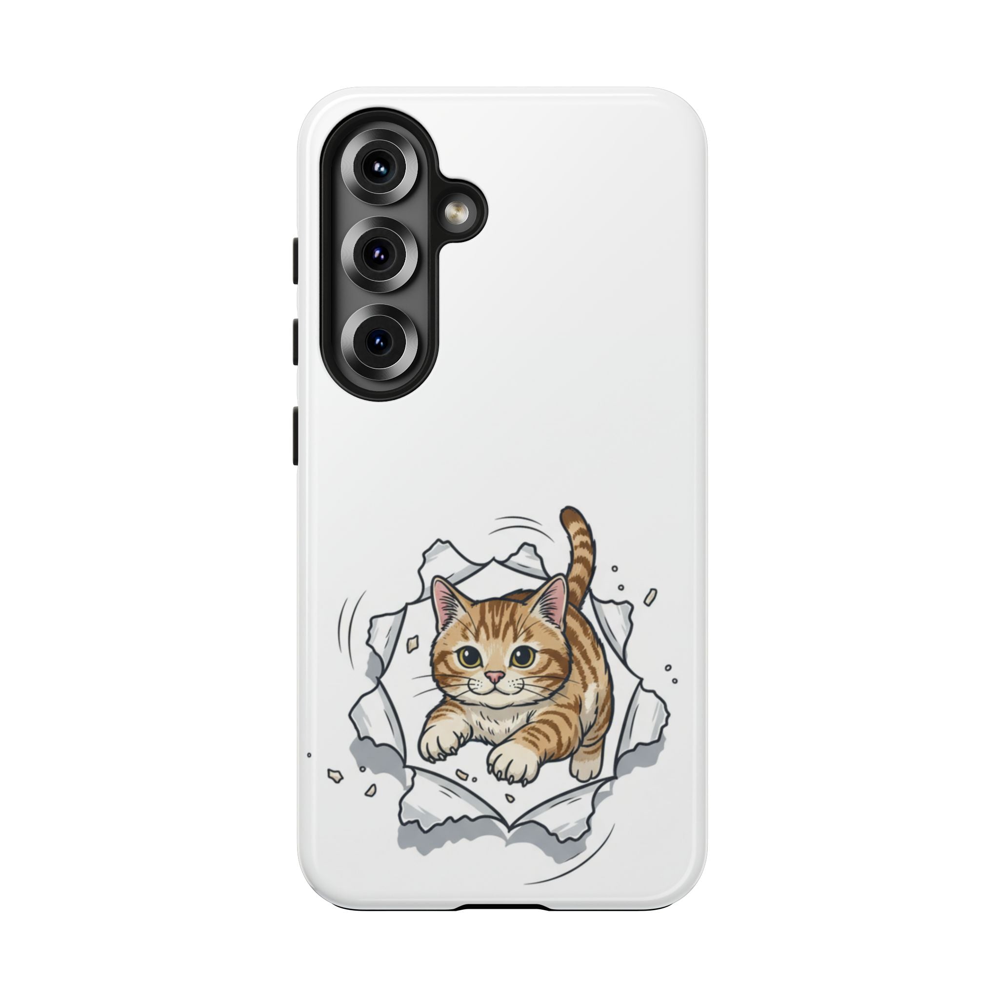 Playful Orange Tabby Cat Phone Case | Tough Phone Case, Protective Cute Kitty