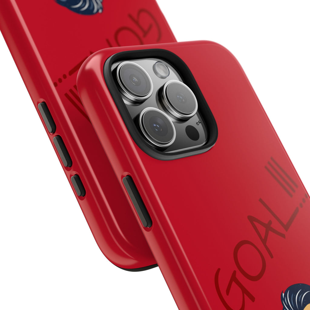 Phone Case — 'GOAL!!!' Cartoon Soccer Player Tough Protective Case