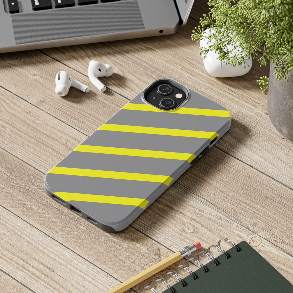 Copy of Tough Phone Case — Blue Diagonal Stripe Shockproof Cover