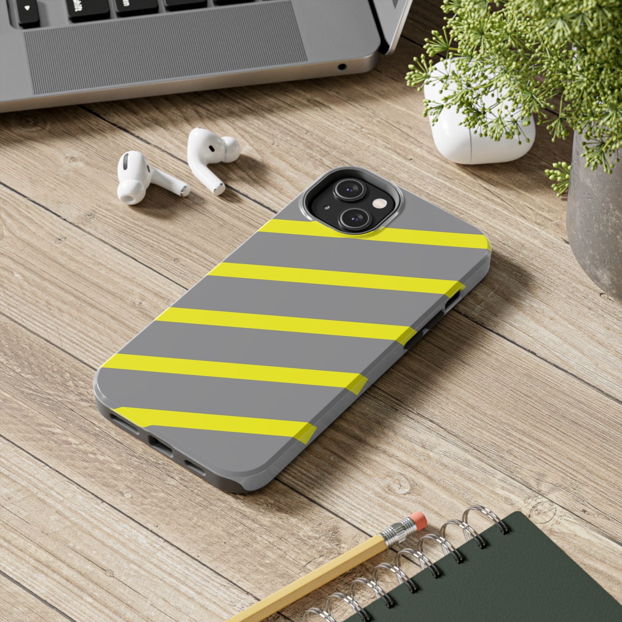 Copy of Tough Phone Case — Blue Diagonal Stripe Shockproof Cover