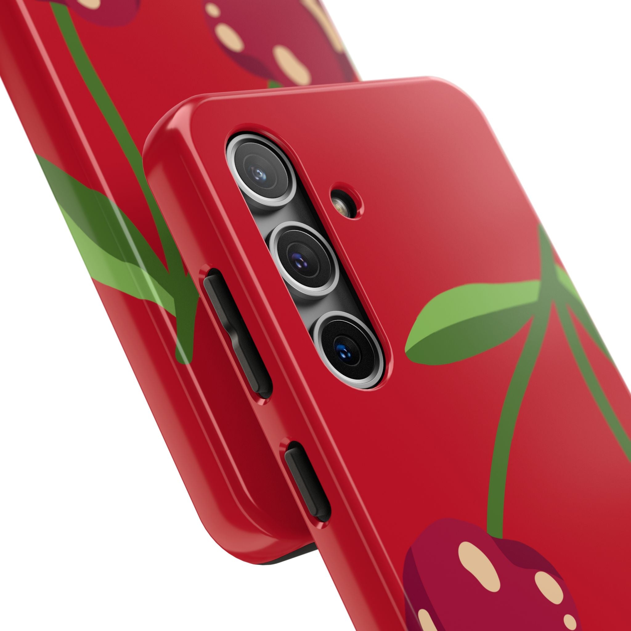 Cherry Red Tough Phone Case — Cute Retro Fruit iPhone Case