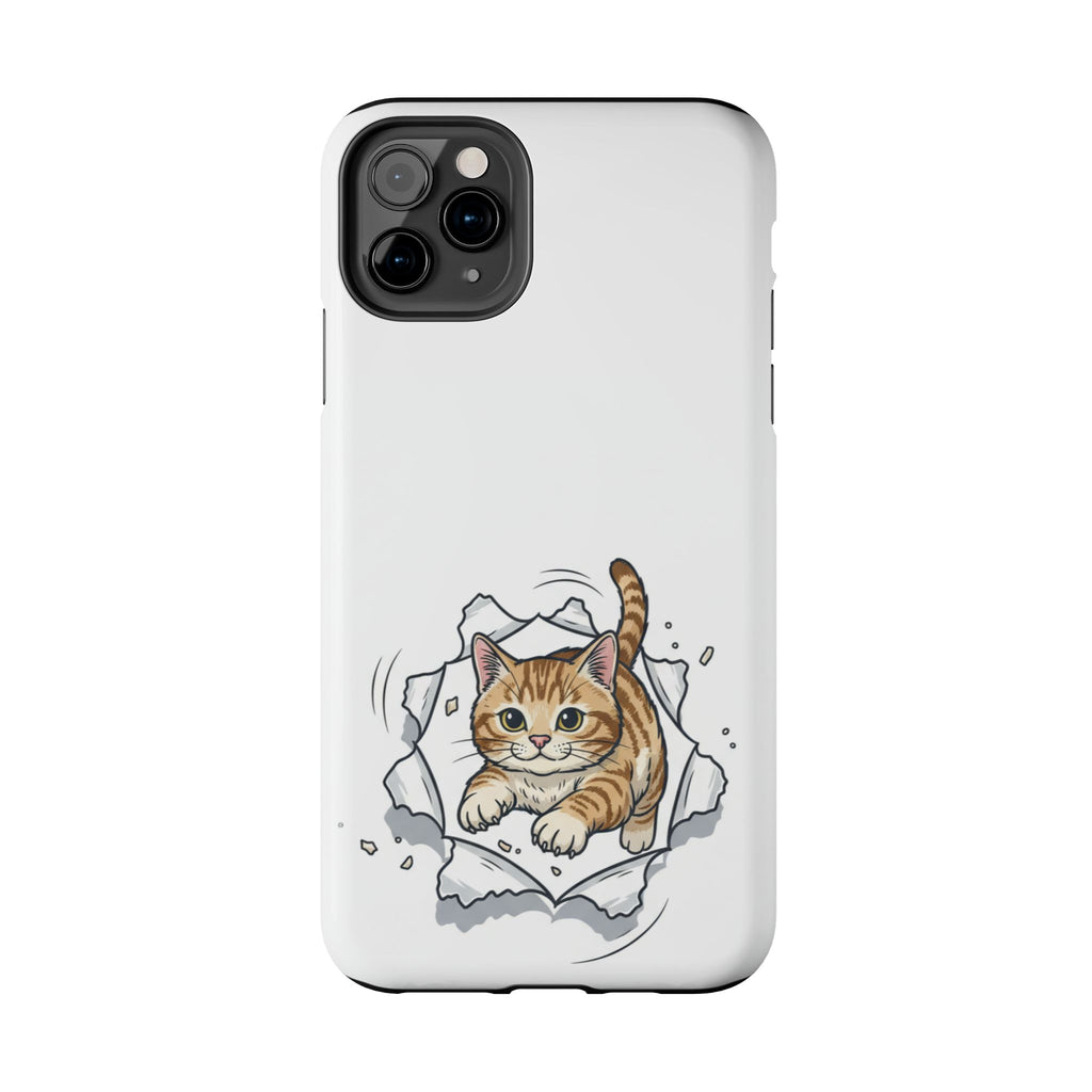 Playful Orange Tabby Cat Phone Case | Tough Phone Case, Protective Cute Kitty