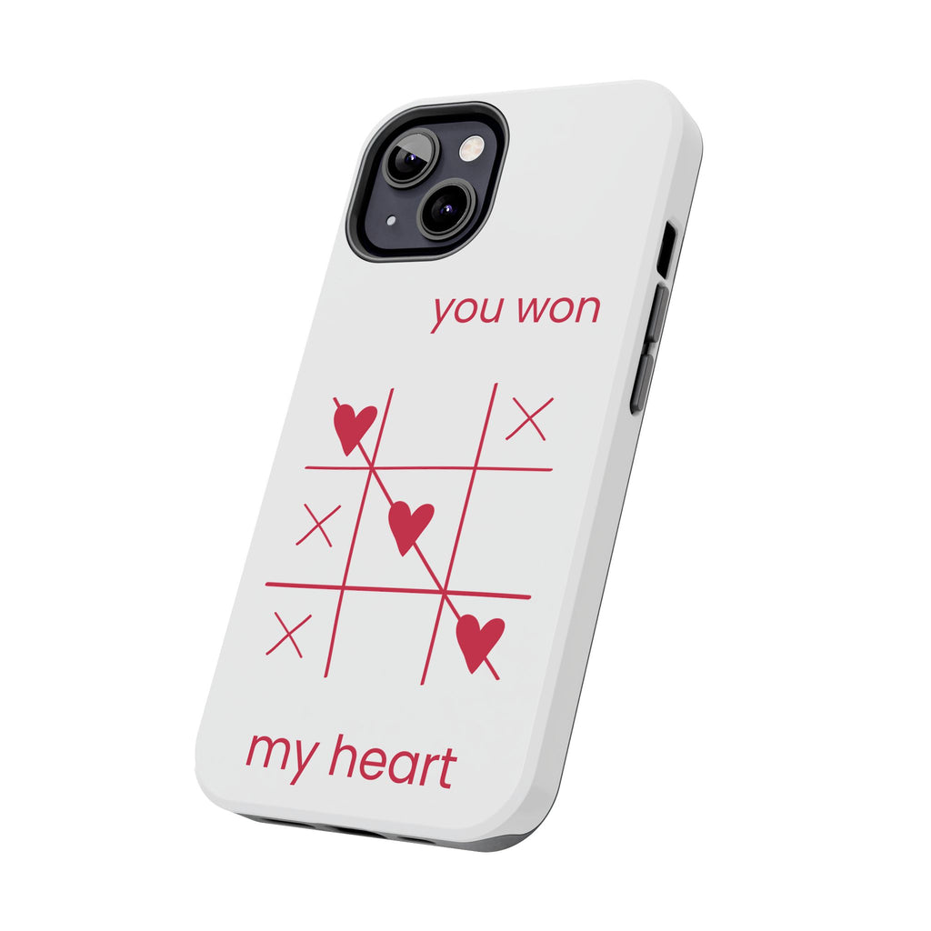 Tough Phone Case — "You Won My Heart" Tic-Tac-Toe Valentine Phone Cover