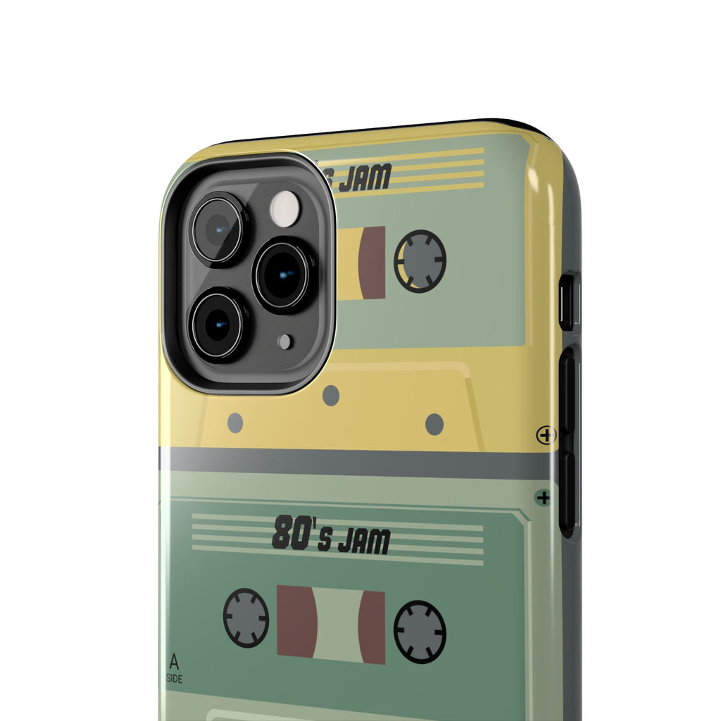 Retro 80s Cassette Tough Phone Case — "80's Jam" Vintage Tape Design