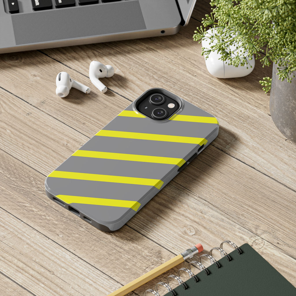Copy of Tough Phone Case — Blue Diagonal Stripe Shockproof Cover