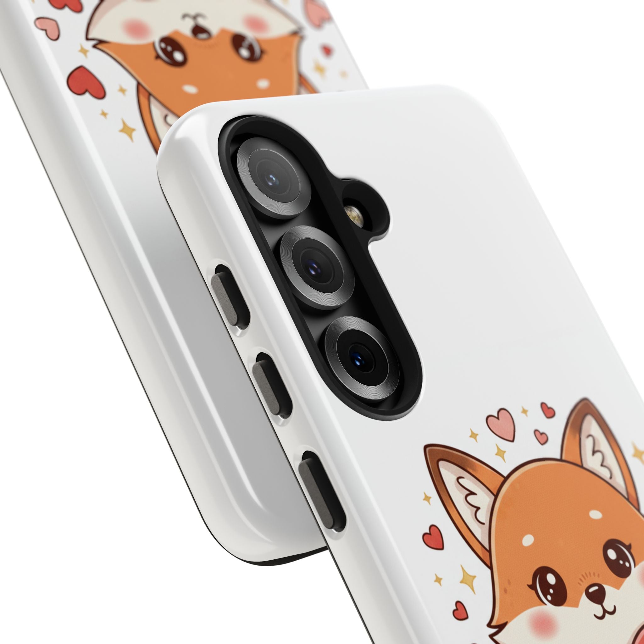 Phone Case — Cute Valentine Fox 'Be Mine' Protective Tough Case