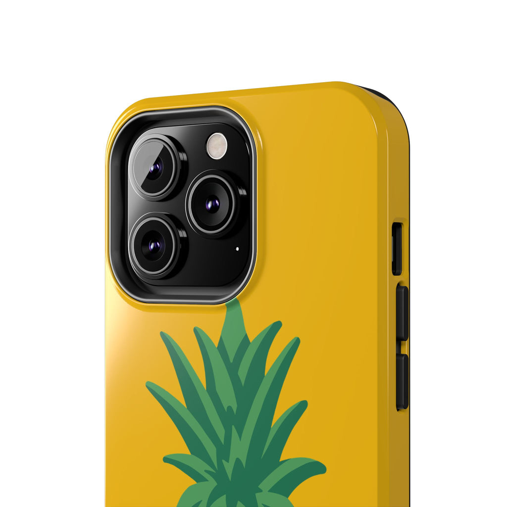 Pineapple Tough Phone Case — Bright Yellow Protective Phone Cover