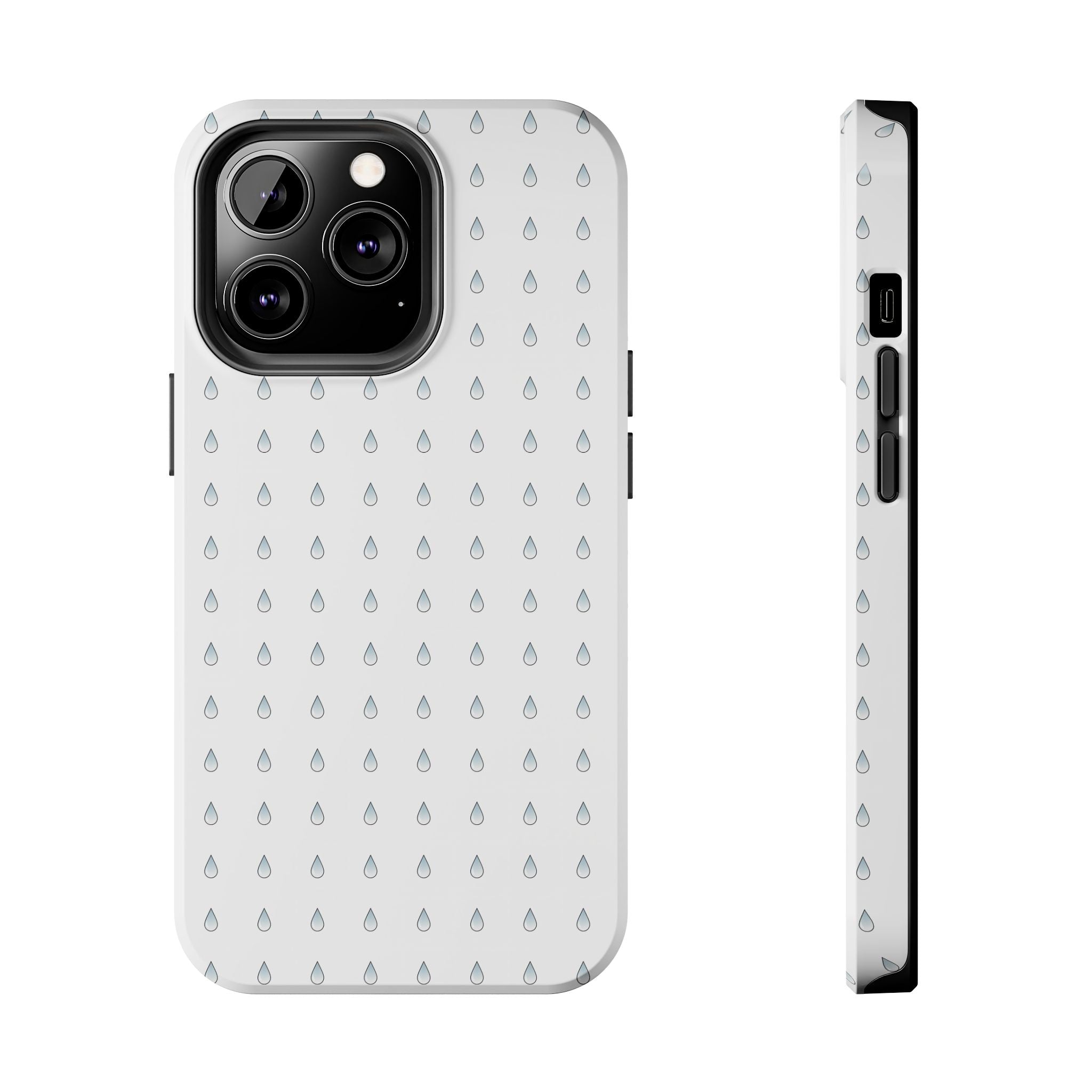 Tough Phone Case — Minimal Raindrop Protective Cover