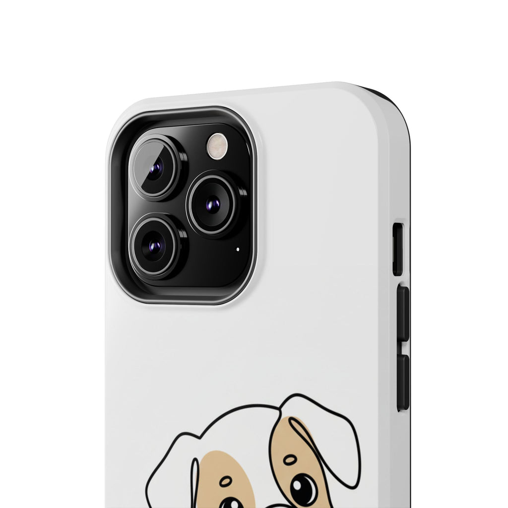 Cute Puppy Tough Phone Case – Cartoon Dog Protective Phone Cover