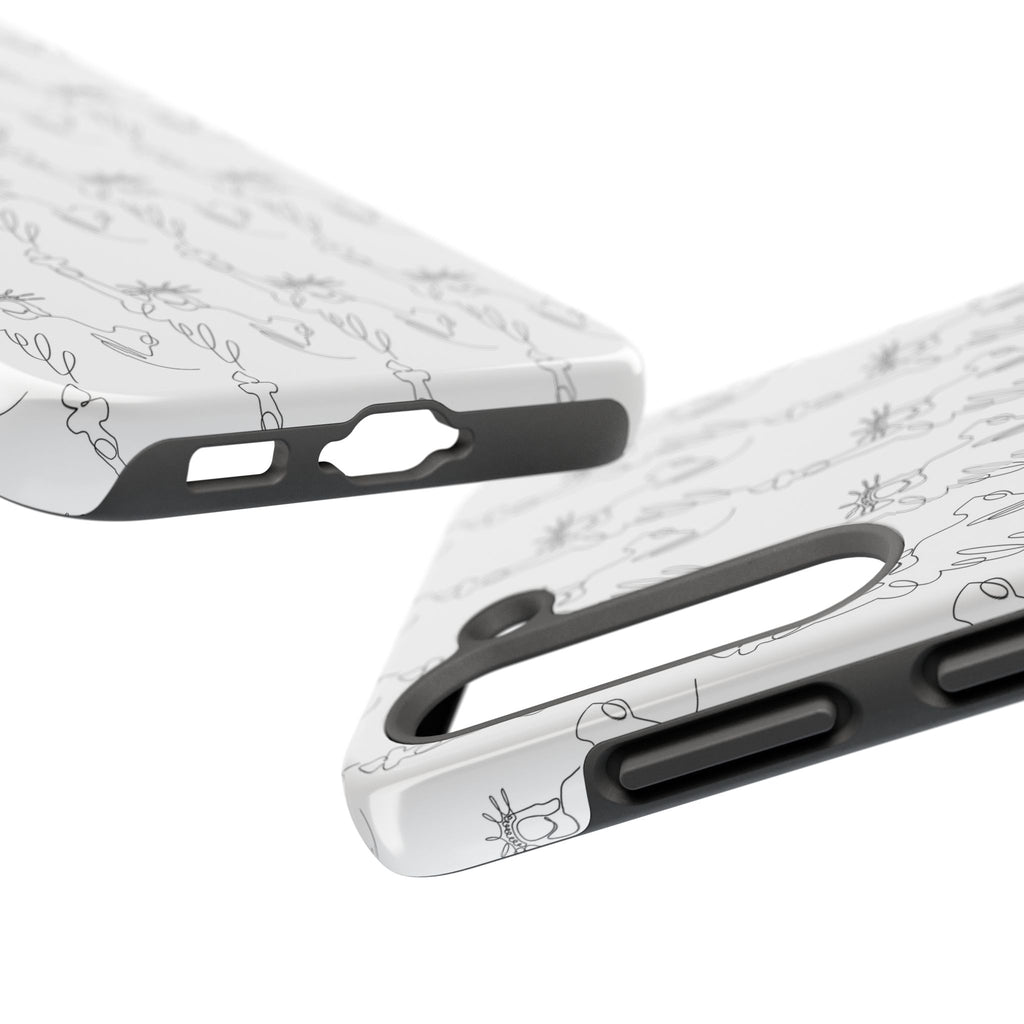 Statue of Liberty Sketch Tough Phone Case — Minimal Patriotic iPhone Cover
