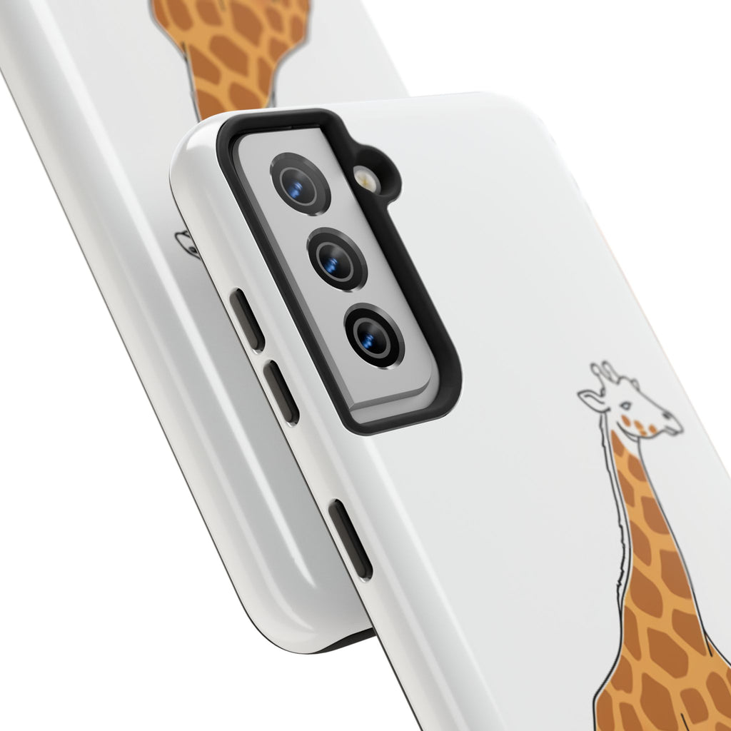 Giraffe Tough Phone Case — Cute Safari Animal Protective Cover