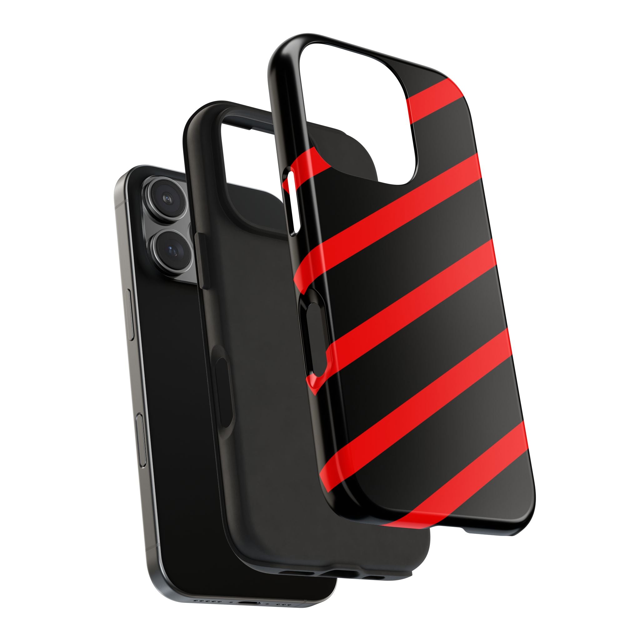 Copy of Tough Phone Case — Blue Diagonal Stripe Shockproof Cover