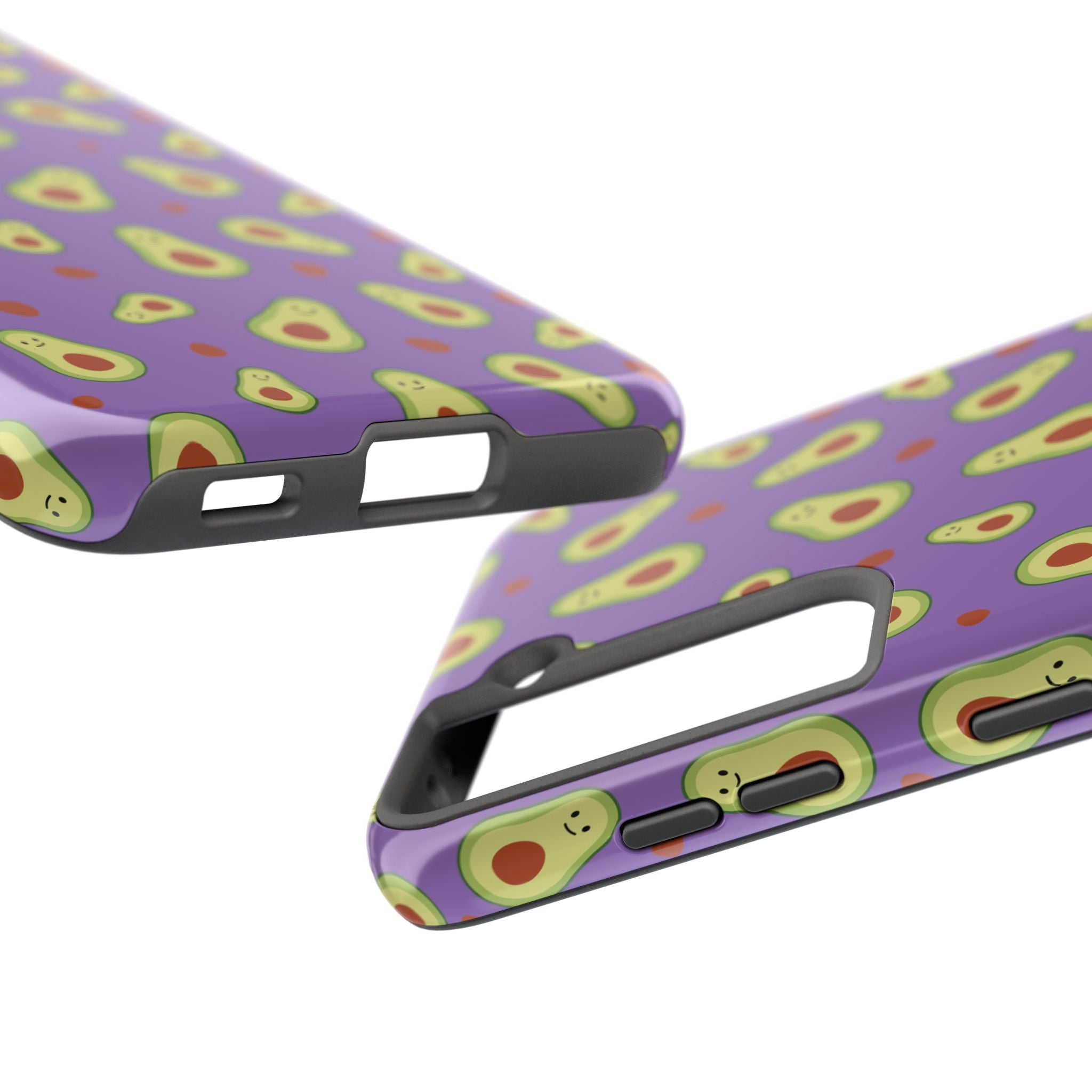 Avocado Pattern Tough Phone Case — Cute Purple Avocado Phone Cover