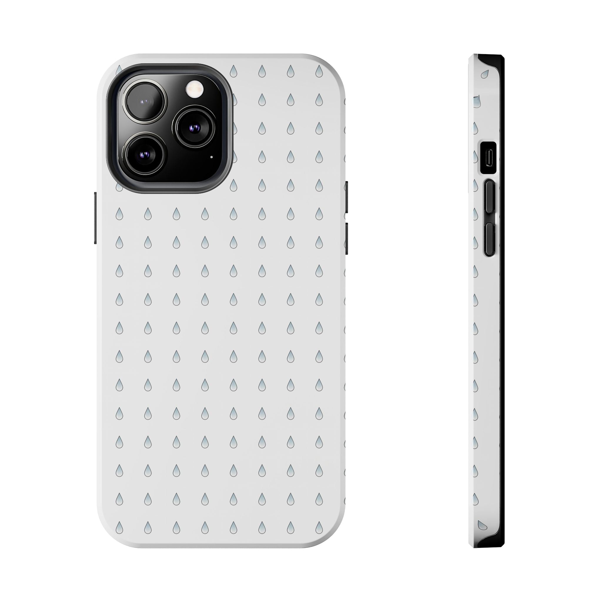 Tough Phone Case — Minimal Raindrop Protective Cover