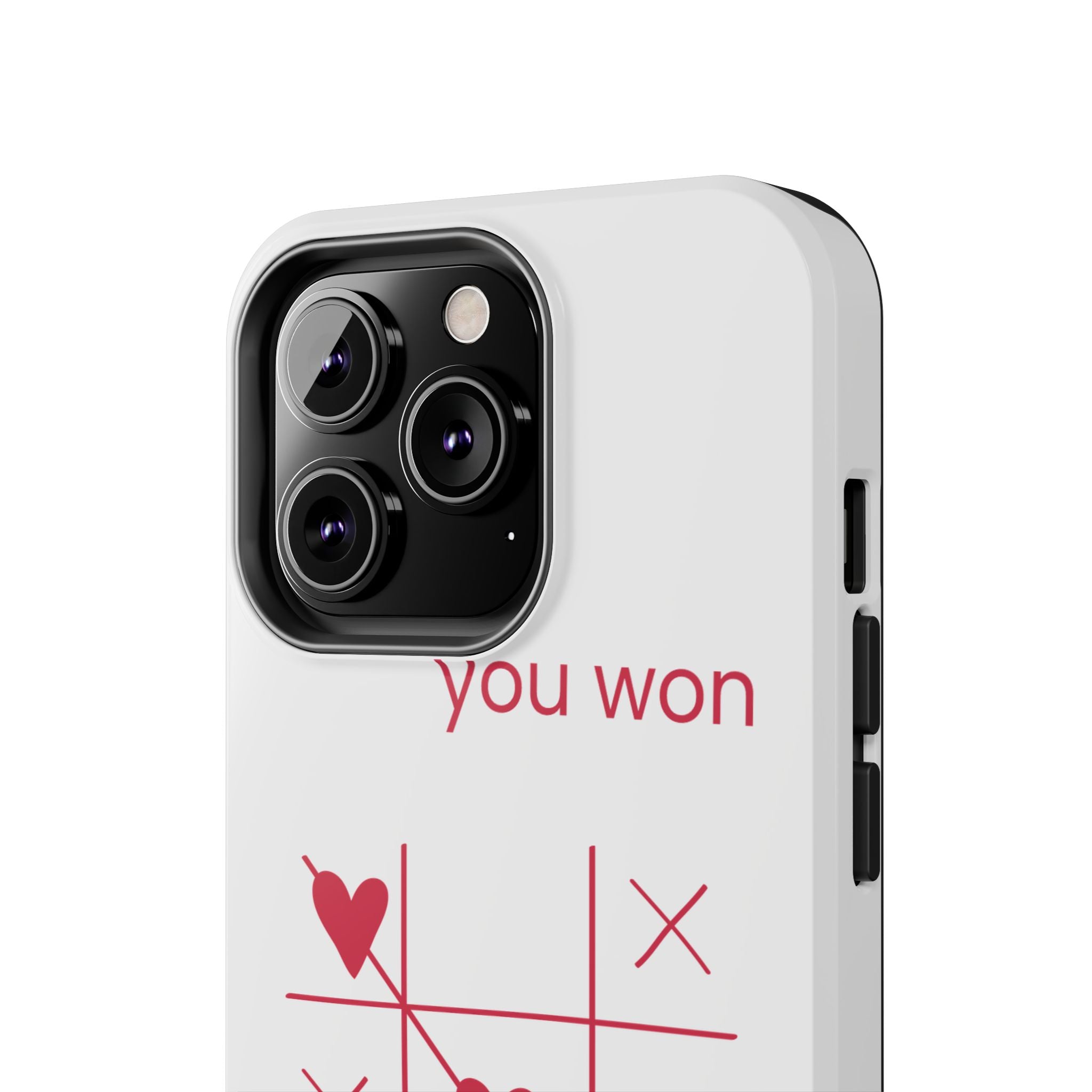 Tough Phone Case — "You Won My Heart" Tic-Tac-Toe Valentine Phone Cover