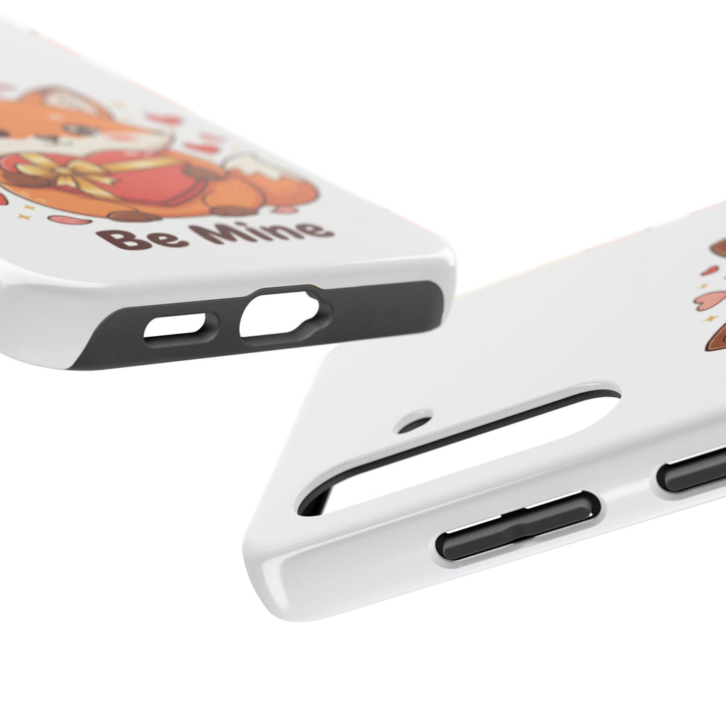 Phone Case — Cute Valentine Fox 'Be Mine' Protective Tough Case