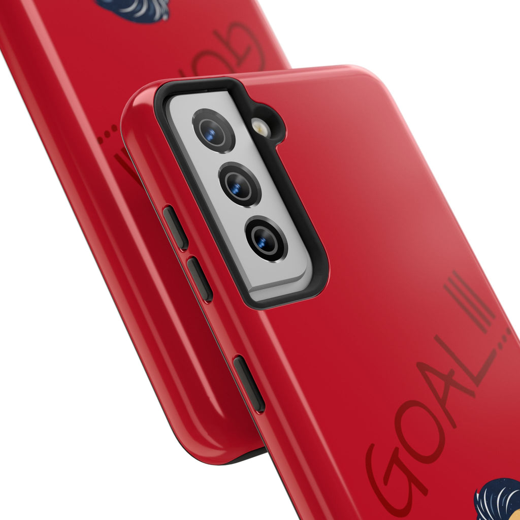 Phone Case — 'GOAL!!!' Cartoon Soccer Player Tough Protective Case