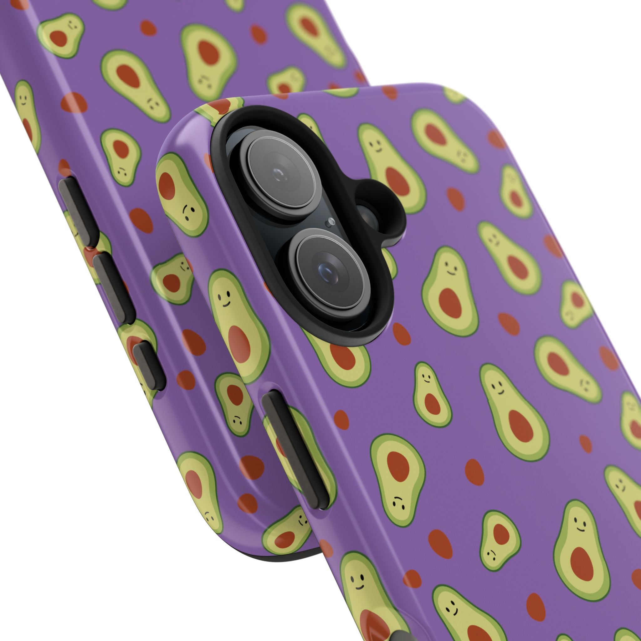Avocado Pattern Tough Phone Case — Cute Purple Avocado Phone Cover