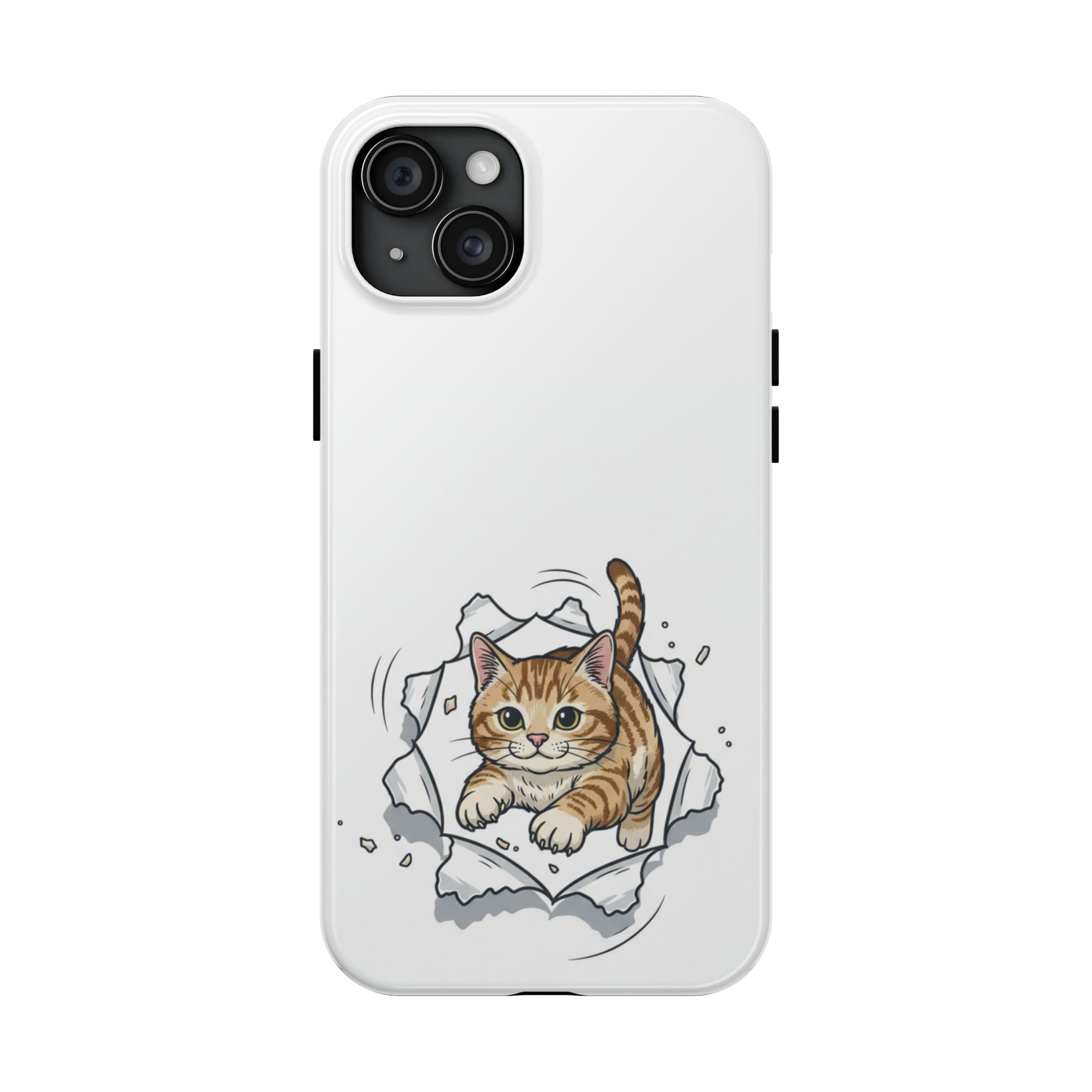 Playful Orange Tabby Cat Phone Case | Tough Phone Case, Protective Cute Kitty