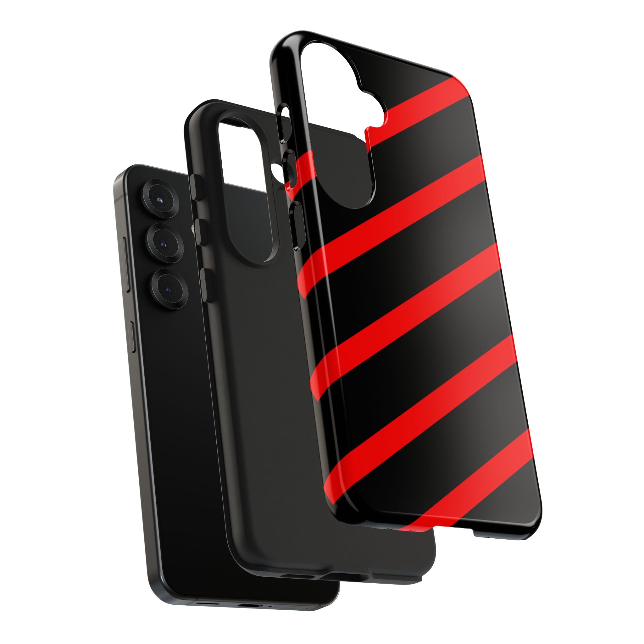 Copy of Tough Phone Case — Blue Diagonal Stripe Shockproof Cover