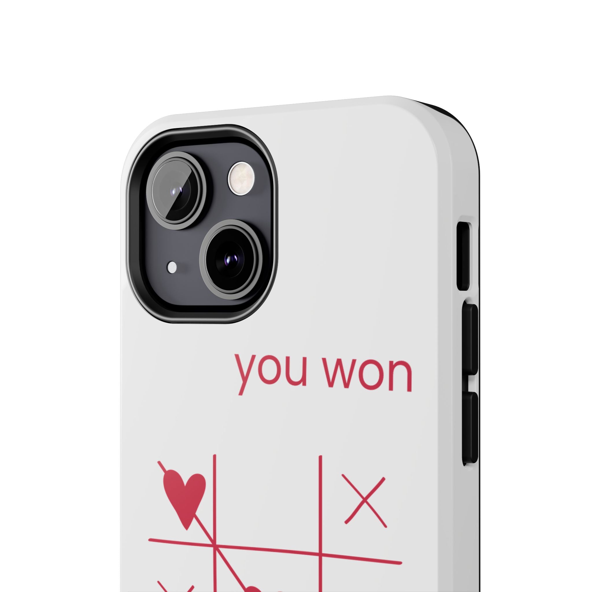 Tough Phone Case — "You Won My Heart" Tic-Tac-Toe Valentine Phone Cover