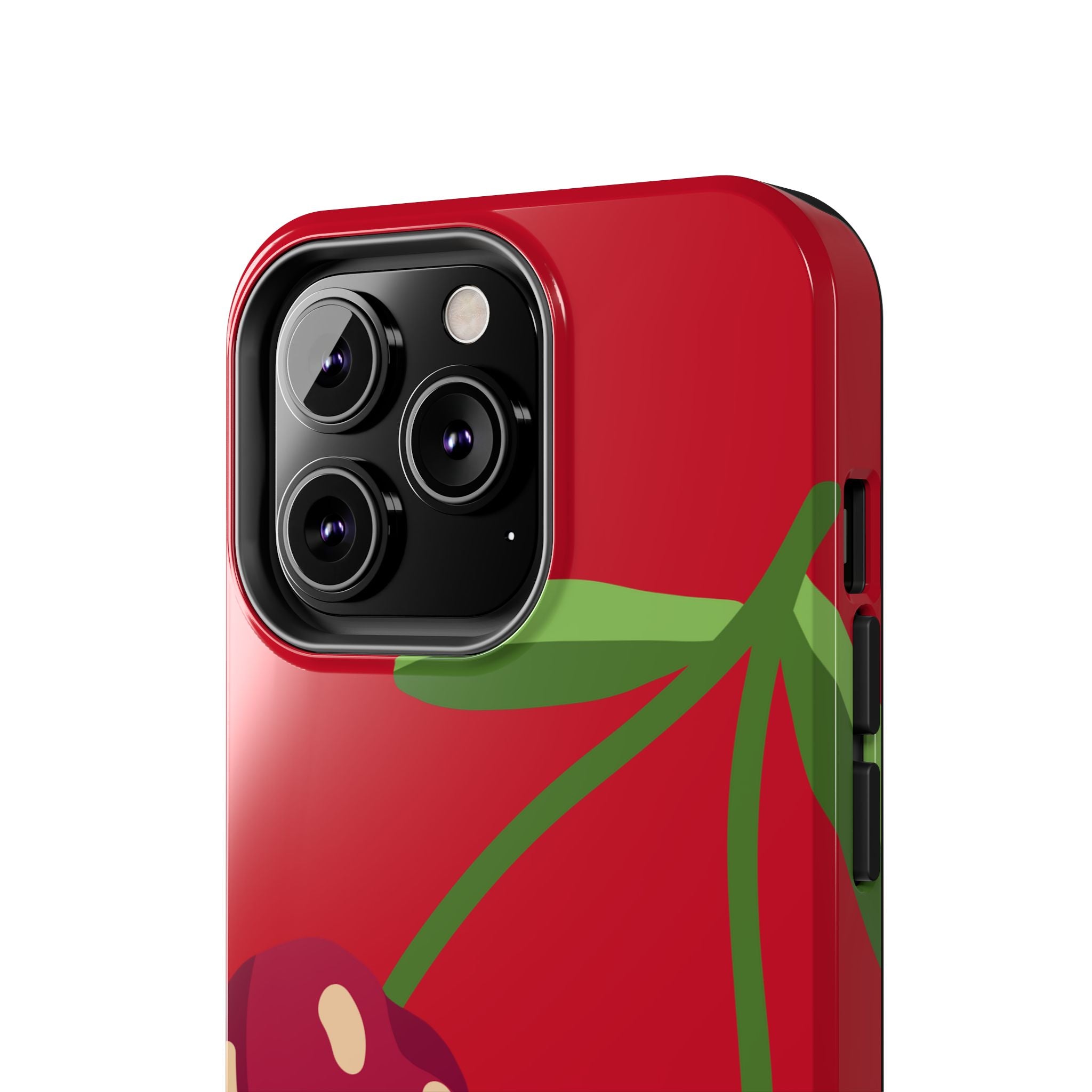 Cherry Red Tough Phone Case — Cute Retro Fruit iPhone Case