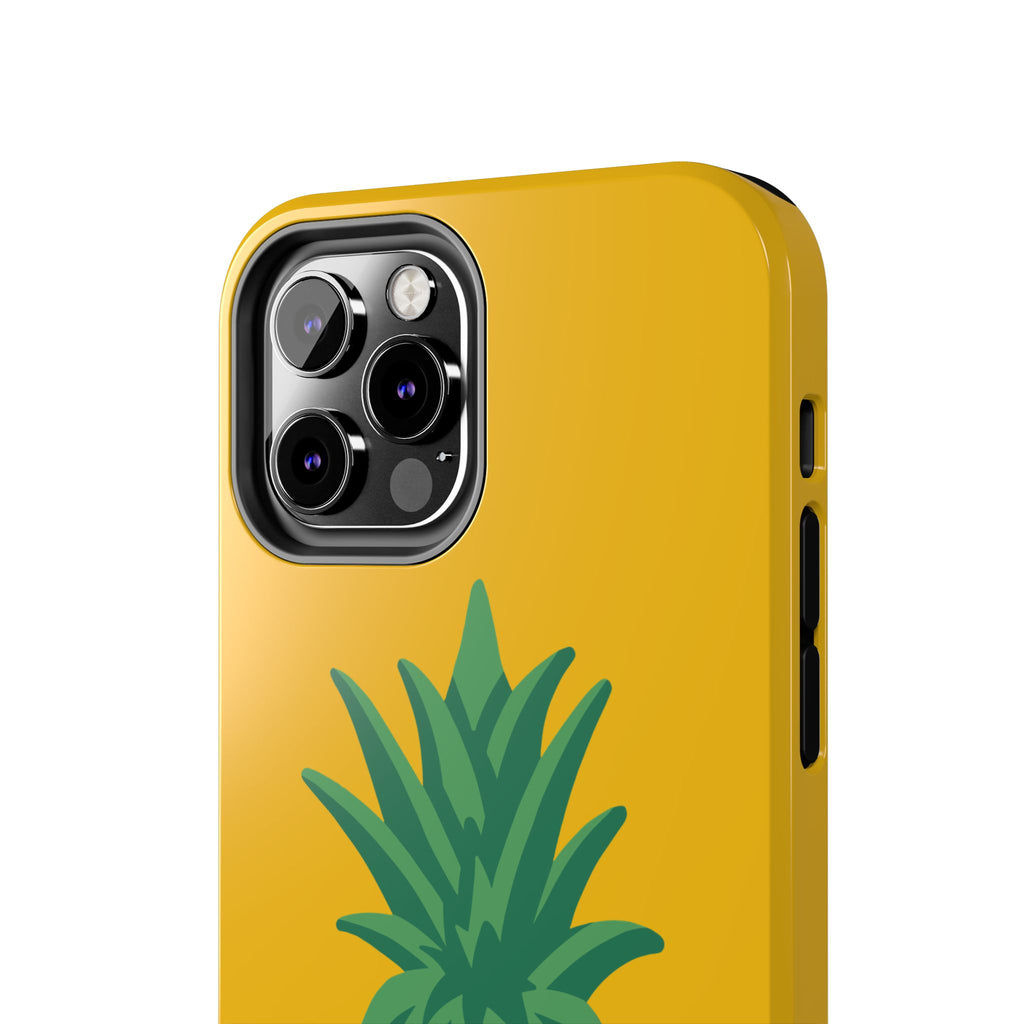 Pineapple Tough Phone Case — Bright Yellow Protective Phone Cover