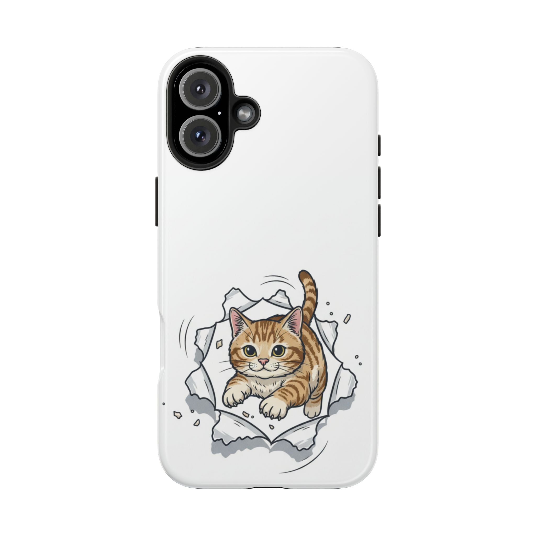 Playful Orange Tabby Cat Phone Case | Tough Phone Case, Protective Cute Kitty
