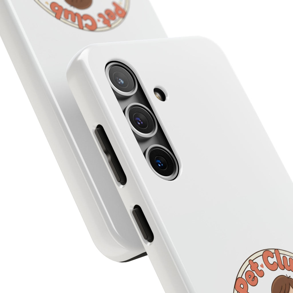 Pet Club Tough Phone Case — Cute Boy & Cat Illustration, "Togetherness" Design