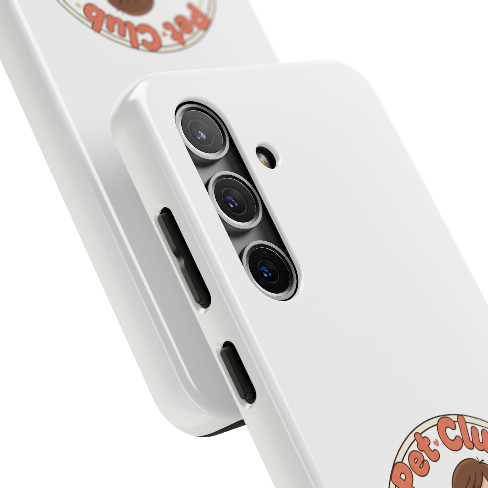 Pet Club Tough Phone Case — Cute Boy & Cat Illustration, "Togetherness" Design