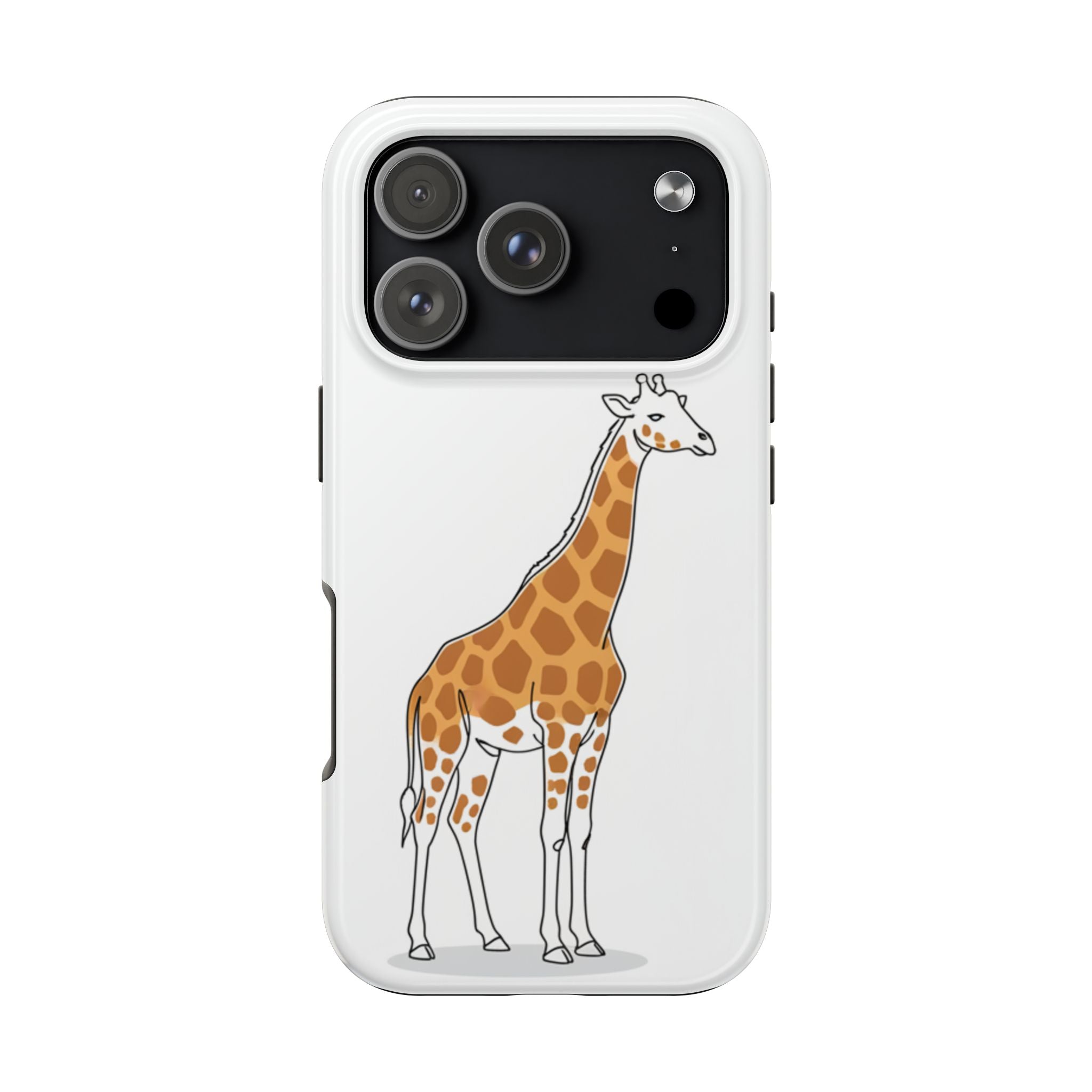 Giraffe Tough Phone Case — Cute Safari Animal Protective Cover