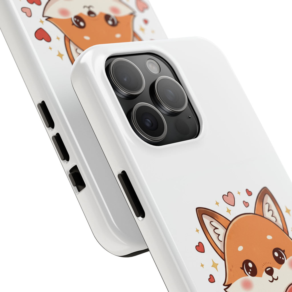 Phone Case — Cute Valentine Fox 'Be Mine' Protective Tough Case